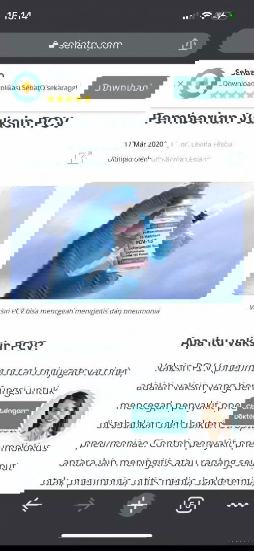 Vaksin PCV sudah masuk program imunisasi di Puskesmas