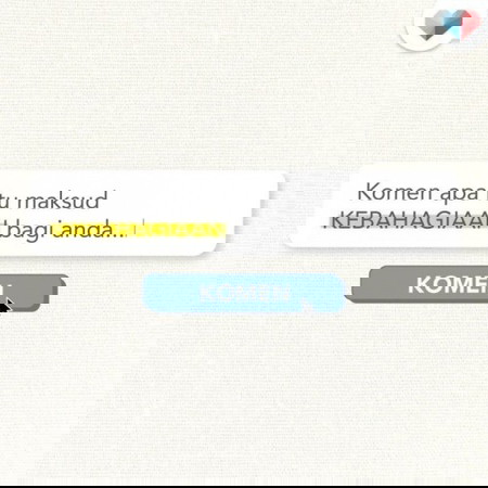 Bagi anda, apa erti ini ya?