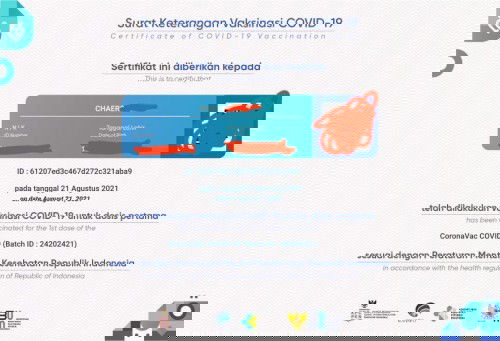 Certificate vaksin Covid ibu hamil