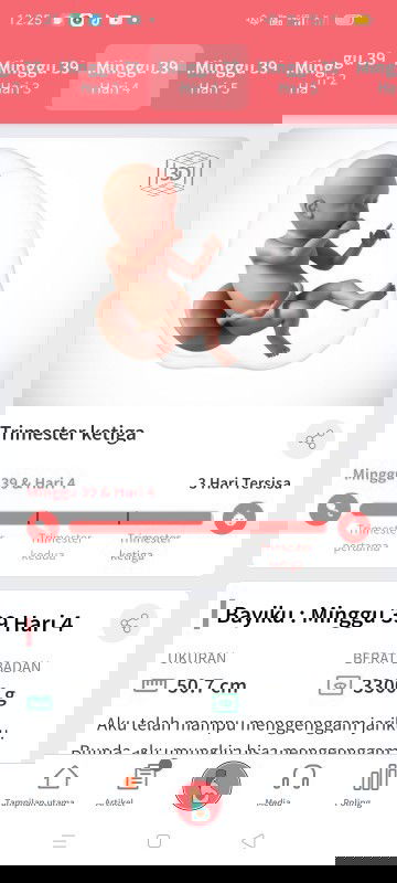 Cemas aku, dd nya masih nyaman di dalam perut