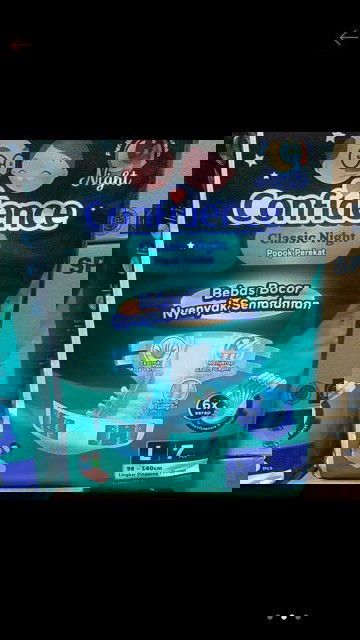 Popok dewasa confidence ukuran L night