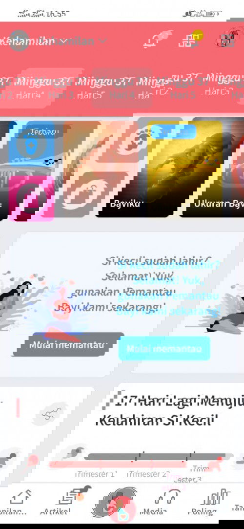 Belum ada tanda" melahirkan