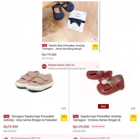 Jual sepatu merk tamagoo belum pernah dipakai
Detail nya bisa liat dishopee ya bund