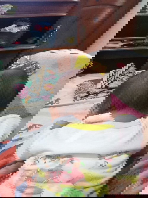 Kepala bayi peyang sebelah kiri