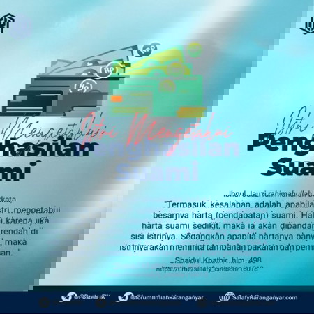 Mengetahui penghasilan suami