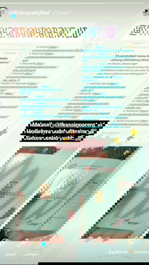 Hadiah kontes Membara the Asian parents