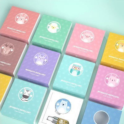 Mosquito Repellent Button with Essential Oil