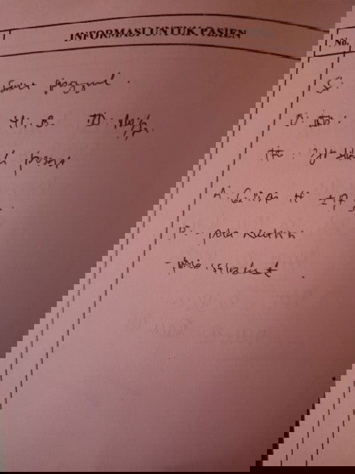 hasil pemeriksaan bidan