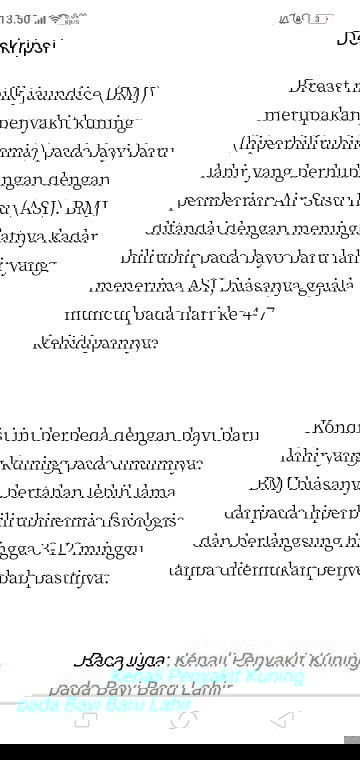 Bayi kuning karena breastmilk jaundice