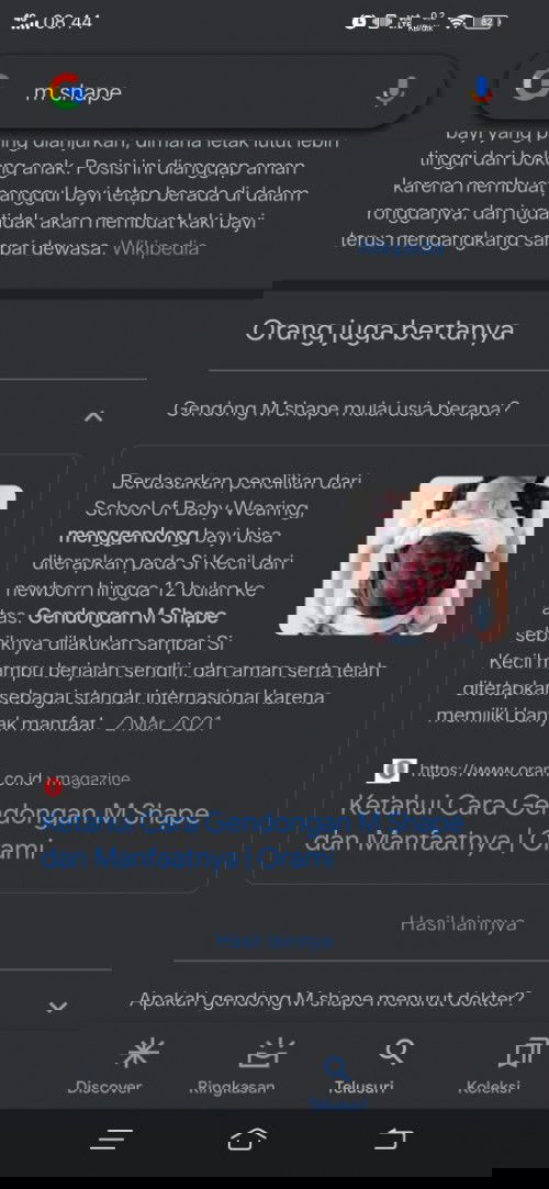 Apa gendong m shape itu gaboleh?