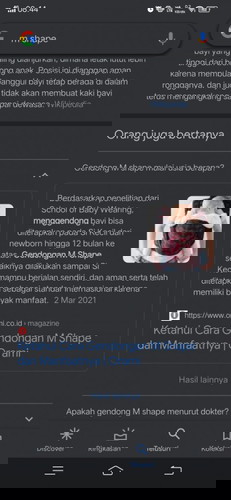 Apa gendong m shape itu gaboleh?