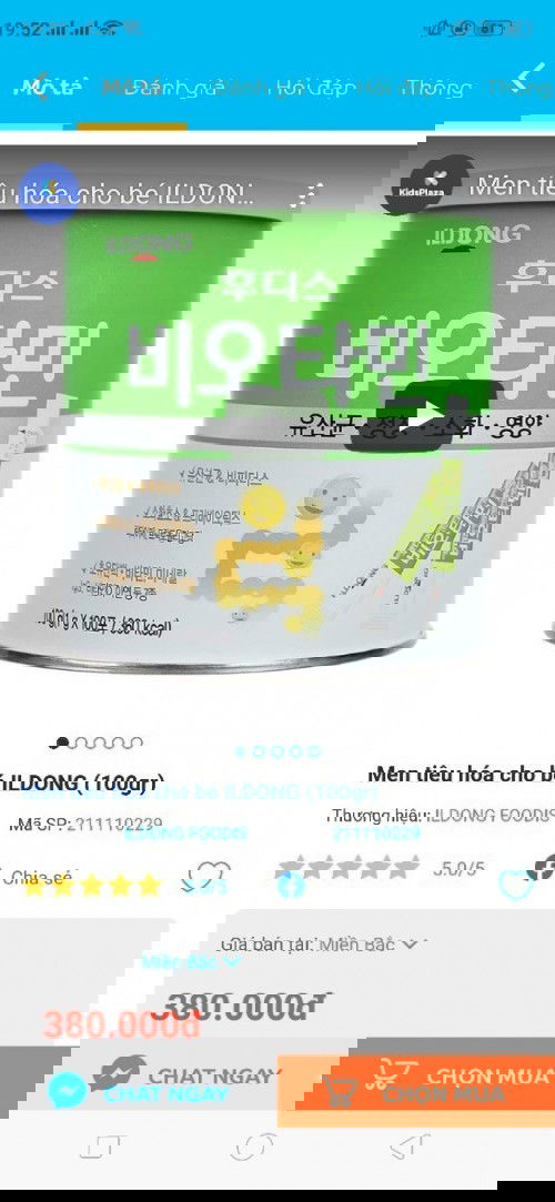 Men tiêu hoá idong