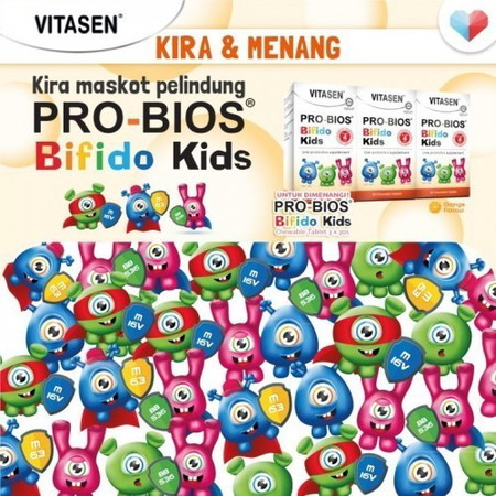 KIRA & MENANG VITASEN PRO-BIOS Bifido Kids Sekarang!