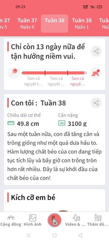 Mom nao 38w chưa ạ...