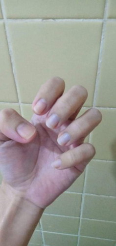 Violet Palm and Nails