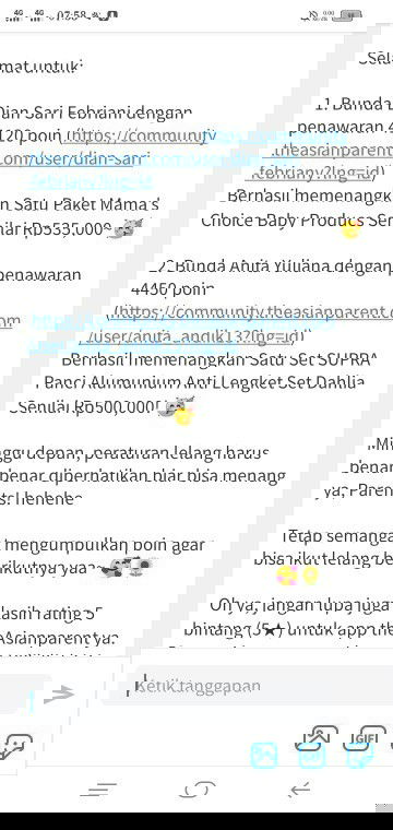 Pemenang lelang singkat TAP