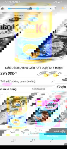 Sữa cho bé
