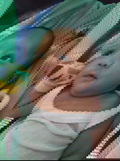 New mom, new baby 😗