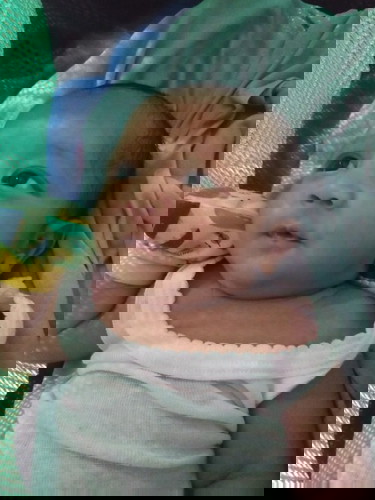 New mom, new baby 😗