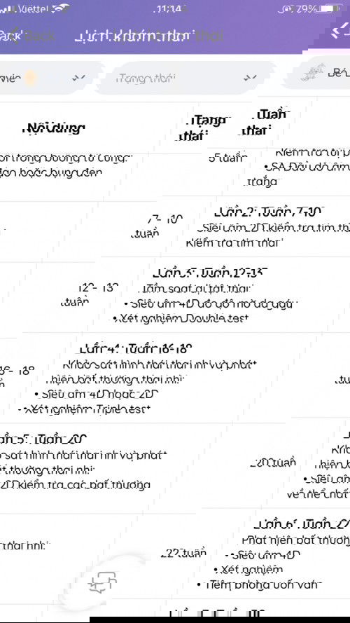 tầm soát dị tật thai nhi