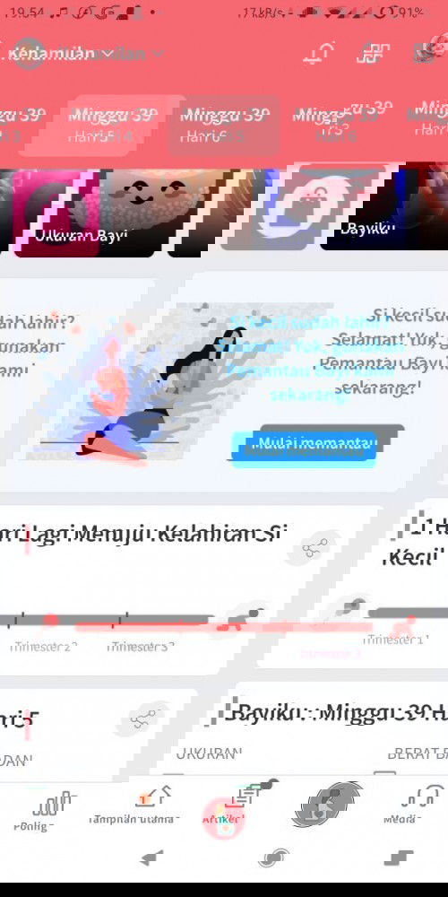 Mendekati persalinan