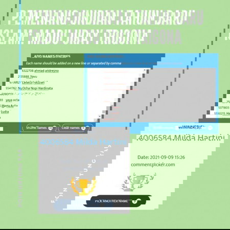 Pemenang Lottery Reward Juli - Agustus 2021