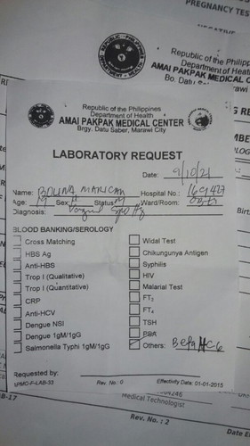 No request po ng ob ko kasi daw negative yung pt ko kahapon magkano po beta HCg? Wala na po bleeding