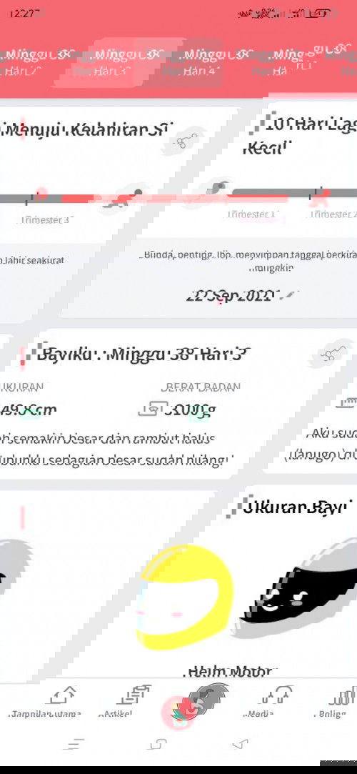 HPL 22 September nih Bun, Kok Kontraksi palsu terus yaaa , ada yg sama gak bun?