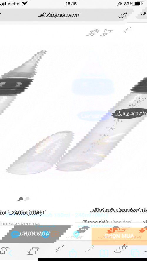 Mn cho e hoi Bình sữa moyum hay bình landsino núm mềm hơn ạ