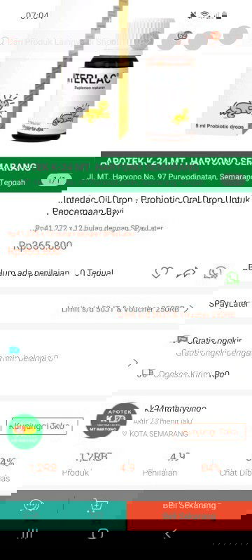 Bayi 2 bulan 1 minggu tidak bab