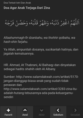 Doa untuk anak agar terhindar dari zina