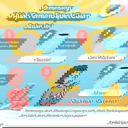 Pemenang utama #AjakTemanDapetCuan