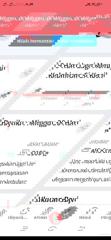 Hamil 38 minggu 4 hari