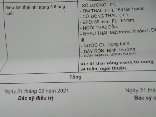 Hôm qua e khám thai 34w1 mà mới 2kg
Giờ e nên làm gì ạ