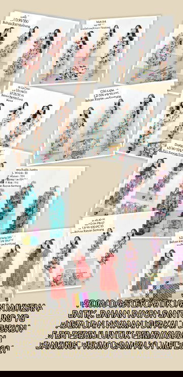 Mukena dan Daster rayon santung ecer (mulai 21k) dan grosir.