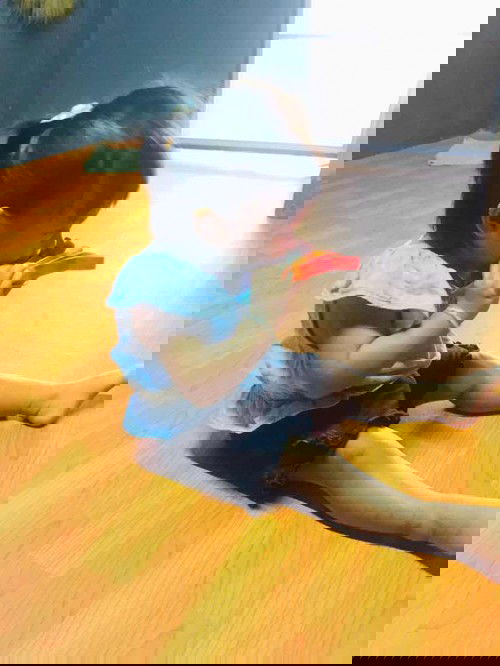 #เด็กกำลังหัดพูดค่ะ