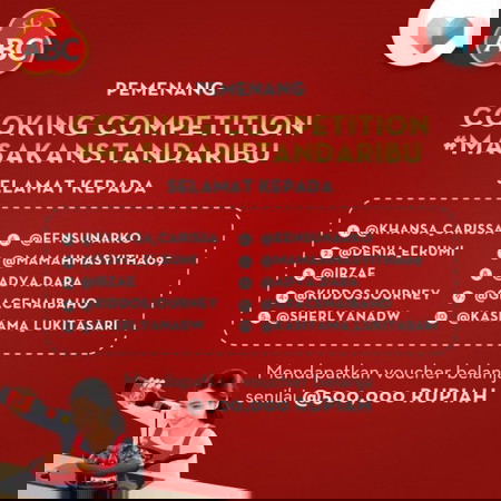 Pemenang Competition #MasakanStandarIbu Kecap ABC