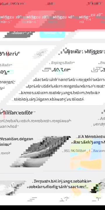 Ko blm ada tanda" ya