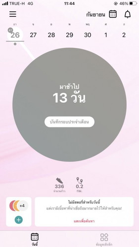 ประจำเดือนขาด13วัน