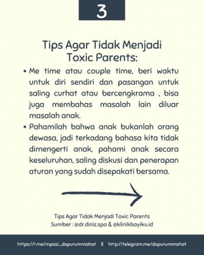 Supaya gak jadi toxic Parent