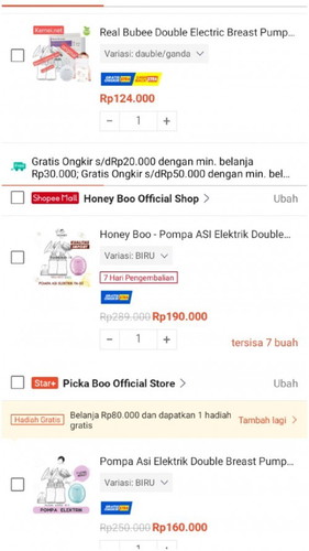 Rekomendasi pompa ASI