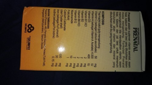 Vitamin merk " prenatal " amankah ?