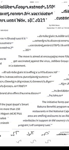 May pa discount si Jollibee sa mga bakunado na!