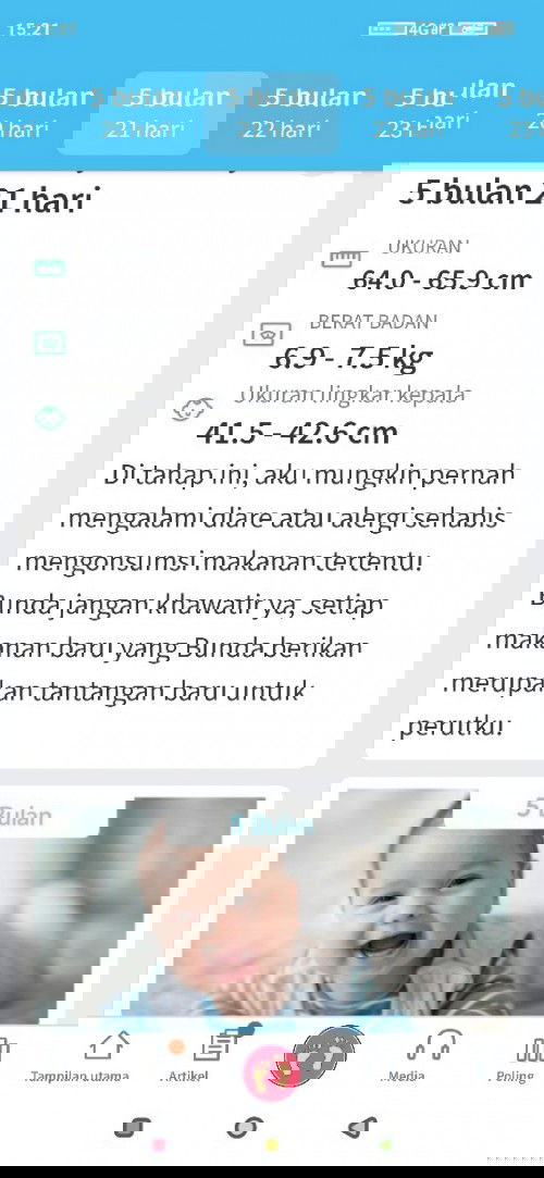 kapan bayi mulai makan?