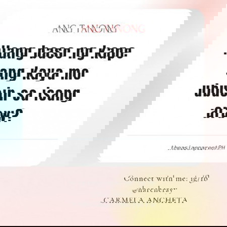 TANONG KO SAGOT MO