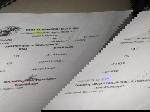 Oral Glucose Tolerance Test
