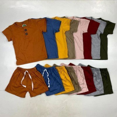 Setelan Anak Button Set Earth Tone Series 1-5tahun