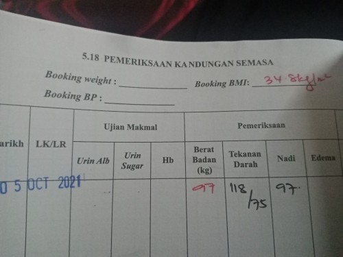 BMI calculation