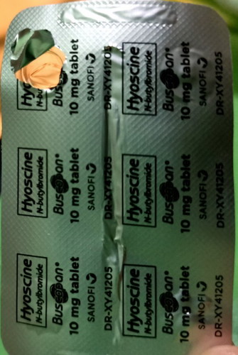 hyoscine N-butylbromide buscopan