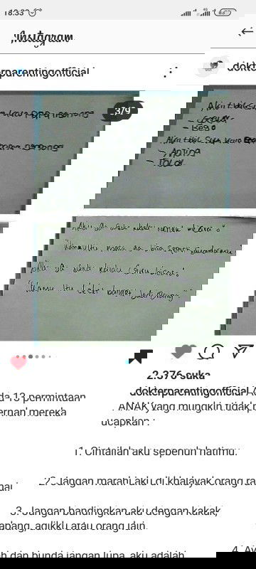 Saya tidak suka kalau.....